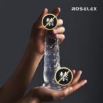 Glass Dildo, Body‑Safe Clear Crystal Intimate Toy for Women 18CM
