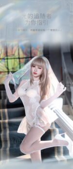 Nun‑Theme Role‑Play Lingerie Set, Sheer Mesh Crotchless Easy‑Remove Costume - Image 5