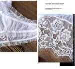 Eyelash Lace Sheer Mesh Crotchless T‑Back Lingerie Panties for Women - Image 2