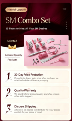 SM Faux‑Leather Grain 10‑Piece Bondage Kit - Image 5